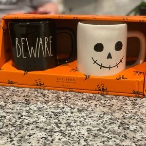 Rae Dunn Beware Double Mug Set